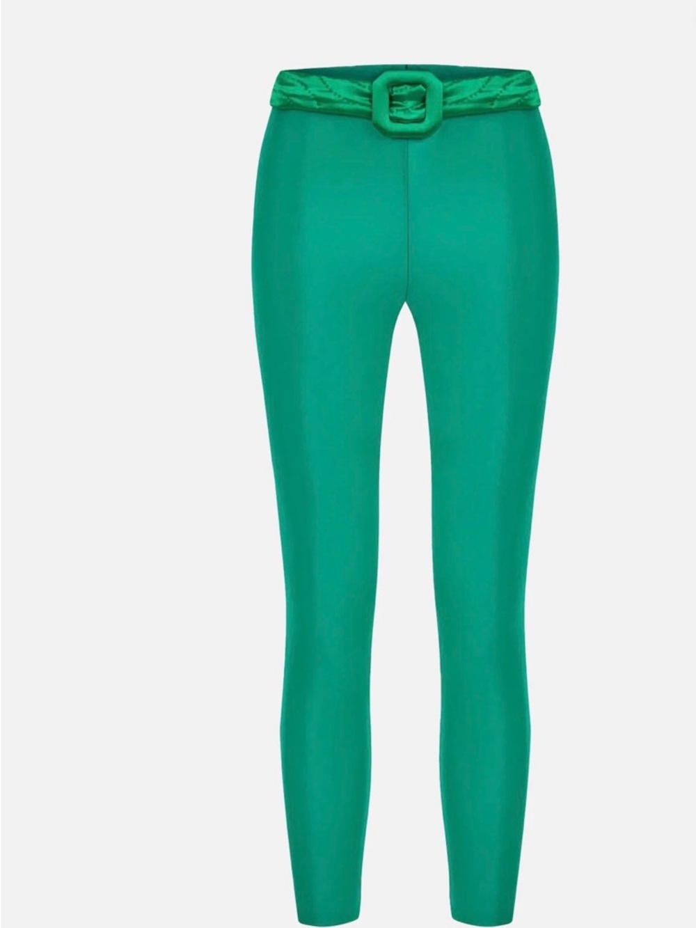 Cult Form Green Yorgan Maxi High-Waist Slim Leggings Pants with Belt XL NEW NWT